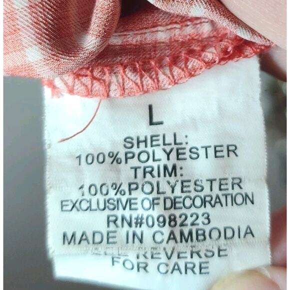 Magellan Short Sleeve Fishing Shirt Mens Large Fish Gear Relaxed Fit Lt Red Wick - Picture 6 of 10